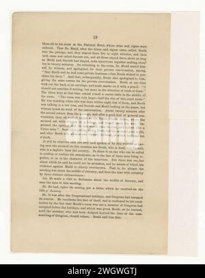 Argumentation von Thomas Ewing jr. Zur Rechtsprechung und zum Recht und zur Beweislage im Fall Dr. Samuel A. Mudd Stockfoto