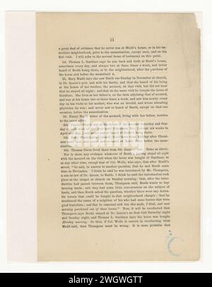 Argumentation von Thomas Ewing jr. Zur Rechtsprechung und zum Recht und zur Beweislage im Fall Dr. Samuel A. Mudd Stockfoto