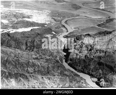 Arizona - Boulder Canyon durch den Boulder Dam Stockfoto