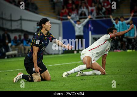 Doha, Katar, 6. Februar 2024, AFC Asian Cup Katar 2023 Halbfinale: Jordanien 2-1 Südkorea, Bild: Cho GUE-sung Stockfoto