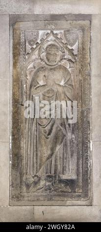 Augustins - Dalle funéraire de Guillaume de Montastruc - Joconde05620001785. Stockfoto