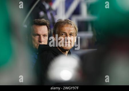 Al Rayyyan, Katar. Februar 2024. Jurgen Klinsmann (KOR) Fußball/Fußball : "AFC Asian Cup Qatar 2023" Halbfinalspiel Jordaniens 2-0 Korea im Ahmad bin Ali Stadium in Al Rayyan, Katar . Quelle: Mutsu Kawamori/AFLO/Alamy Live News Stockfoto