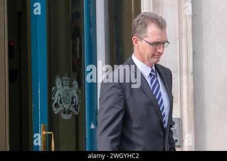 London, UK, 6. Februar 2024. Der britische Staatssekretär für Wales, David TC Davies, schließt sich den anderen Ministern des Kabinettsbüros zur wöchentlichen Sitzung an. Quelle: Eleventh Photography/Alamy Live News Stockfoto