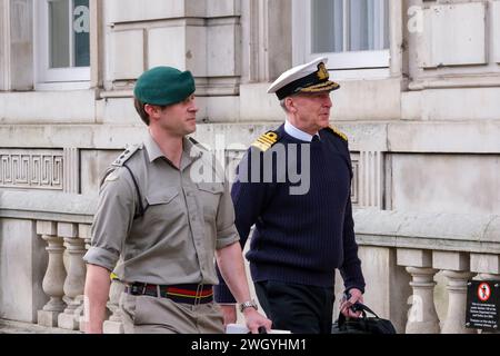 London, UK, 6. Februar 2024. Der Chef des Verteidigungsstabs, Admiral Sir Tony Radakin KCB ADC, nimmt an einer Sitzung im Kabinettsbüro Teil. Quelle: Eleventh Photography/Alamy Live News Stockfoto