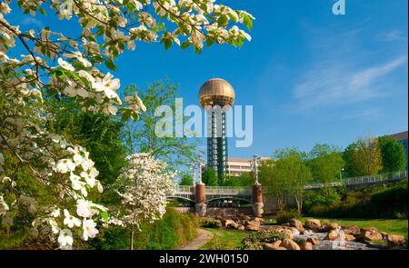 Sunsphere im World's Fair Park, Knoxville, Tennessee Stockfoto