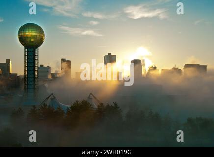 Sunsphere im World's Fair Park, Knoxville, Tennessee Stockfoto