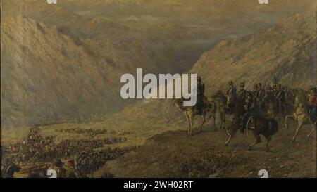 Ballerini - El Cruce de la Cordillera de los Andes. Stockfoto