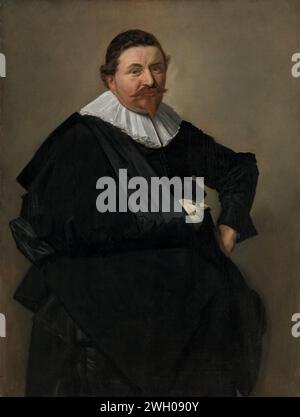 Porträt oder Lucas de Clercq, Frans Hals, um 1635 Gemälde Porträt von Lucas de Clercq, Händler in Potas in Haarlem. Kniestück, rechts stehend, rechter Arm seitlich. Anhänger von SK-C-557. Leinwand. Ölfarbe (Farbe) historische Personen (+ dreiviertel Porträt). Händler, Verkäufer Stockfoto