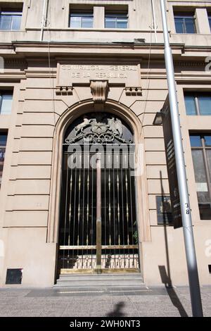 Fassade des chilenischen Landwirtschaftsministeriums. Stockfoto