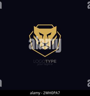 Tiger Face Logo. Tiger-Vektor-Illustration Stock Vektor