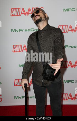 LAS VEGAS, NV - USA, 28. JANUAR 2024. Ein Star für Erwachsene auf dem Roten Teppich für die Adult Video News (AVN) Awards. Stockfoto