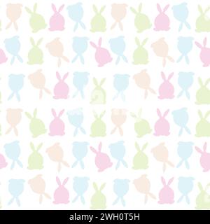 Nahtloses Muster mit Ostermotiv Stockfoto