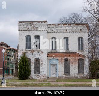 Die verlassene Stadt Kairo, Illinois Stockfoto