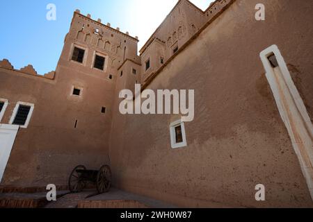 Die Kasbah von Taourirt in der Altstadt von Ouarzazate, Marokko. Stockfoto