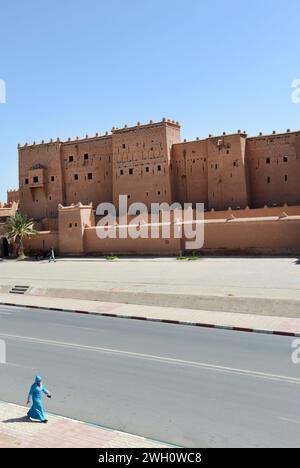 Die Kasbah von Taourirt in der Altstadt von Ouarzazate, Marokko. Stockfoto