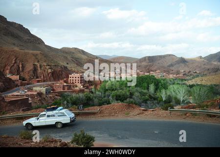 Wunderschöne Landschaften in Dadès Gorges in Marokko. Stockfoto