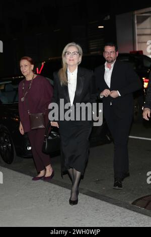 New York City. Februar 2024. MoMA, New York, USA, 06. Februar 2024: Meryl Streep nimmt am 6. Februar 2024 an der Vorführung zum 40. Jubiläum von Sophies Choice im Museum of Modern Art Teil. Quelle: Nur für redaktionelle Verwendung von Giada Papini Rampelotto/EuropaNewswire. Nicht für kommerzielle ZWECKE!/dpa/Alamy Live News Stockfoto