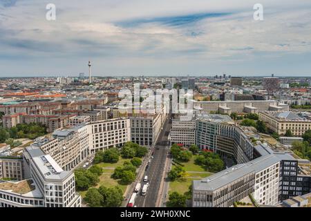 Berlin Deutschland, Blick auf die Skyline der Stadt am Potsdamer Platz Stockfoto