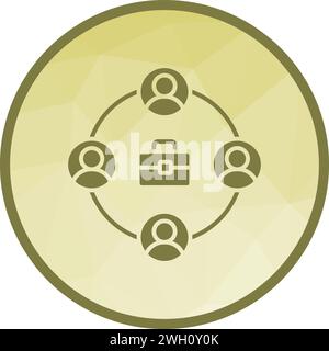 Vektorbild des Symbols „Geschäftsbeziehung“. Stock Vektor