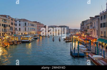 Dämmerungsserenade in Venedig Italien Stockfoto