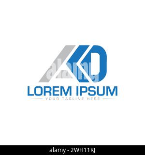 AKD Letter Logodesign. Stock Vektor