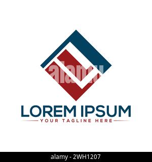 ALLE Buchstaben-Logodesigns. Stock Vektor