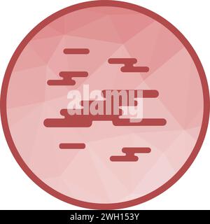 Vektorbild des nebligen Symbols. Stock Vektor