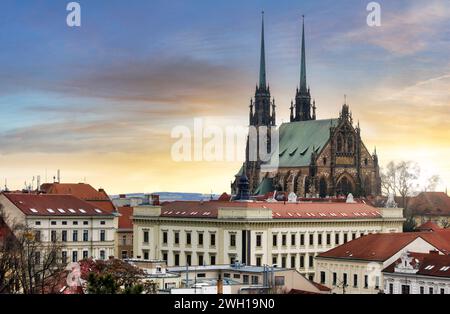 Petrov, Dom St. Peter und Paul. Stadt Brünn - Tschechische Republik - Europa. Stockfoto