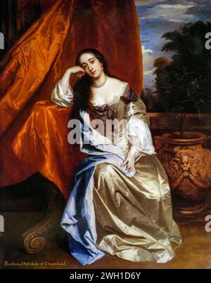 Barbara Palmer, 1. Duchess of Cleveland (geb. Barbara Villiers, 1640–1709), englische königliche Geliebte von König Karl II. Von England, Porträtgemälde in Öl auf Leinwand von Sir Peter Lely, vor 1680 Stockfoto