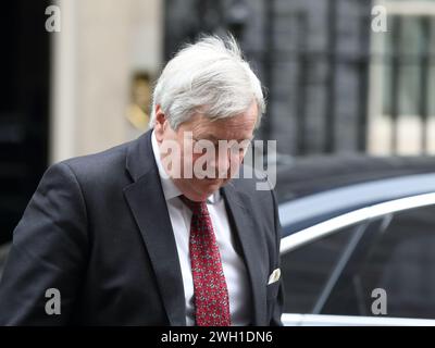 London, Vereinigtes Königreich. Februar 2024. Lord True, der Anführer des House of Lords geht nach der Kabinettssitzung. Stockfoto