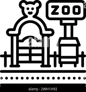 Symbol für Zoo, Menagerie Stock Vektor