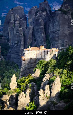 Kloster St. Nikolaos, Meteora, Griechenland Stockfoto