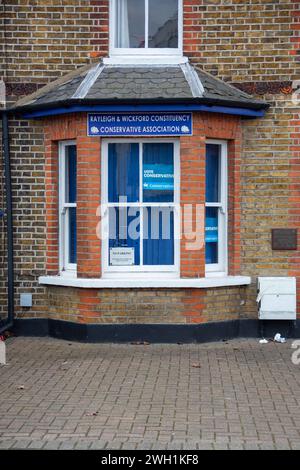 Rayleigh Conservative Party Office, Bellingham Lane, Rayleigh, Essex Stockfoto