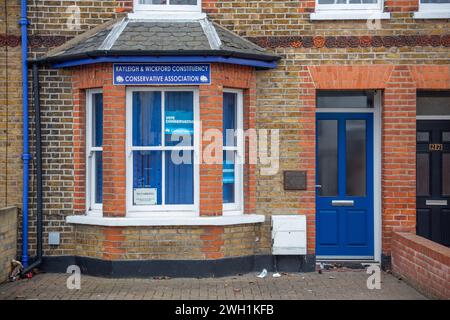 Rayleigh Conservative Party Office, Bellingham Lane, Rayleigh, Essex Stockfoto