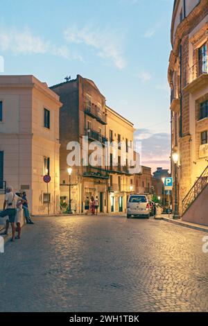 Stadtszenen aus Agrigento auf Sizilien Stockfoto