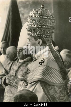 Krönung von Papst Pius XII., Vatikanstadt 1939 Stockfoto