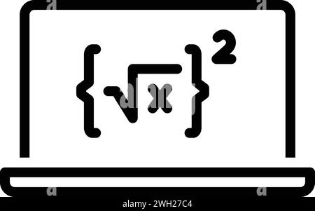 Symbol für Gleichungen, Einbürgerung Stock Vektor