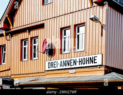 Bahnhof der Brocken-Bahn im Harz Deutschland Stockfoto