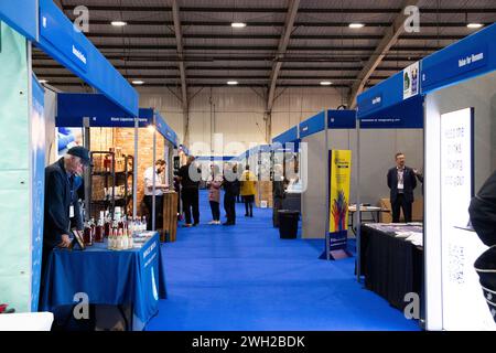 Querschnitt der Messe für Speisen, Getränke, Gastronomie und Gastgewerbe, die am 7. Februar in Westpoint in Exeter, Devon, Großbritannien stattfindet Stockfoto