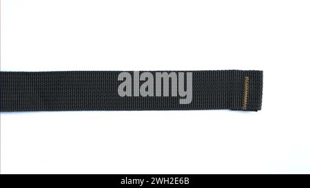 Rucksackgurte auf weißem Hintergrund geschützt Stockfoto