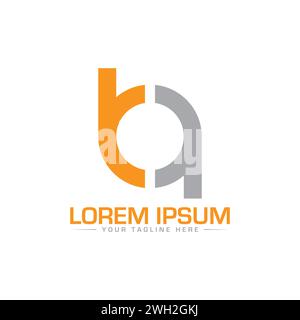 BA Letter Logodesign. Kreatives BA-Logo. Stock Vektor