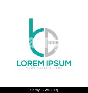 Design des BE Letter-Logos. Kreatives und modernes BE-Logo-Design. Stock Vektor