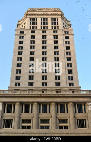 Miami Dade County Courthouse. Historisches Wahrzeichen des Regierungsgebäudes in Florida. Stockfoto