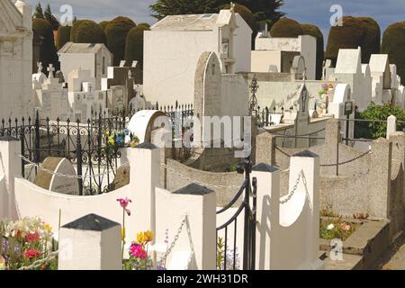 Cementerio Municipal Sara Braun, der städtische Friedhof von Punta Arenas, Chile Stockfoto