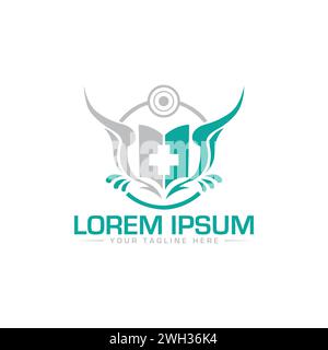Design Des Buchlogos. Einzigartiges und kreatives Logo-Design für Bücher. Design Des Education Logos. Stock Vektor