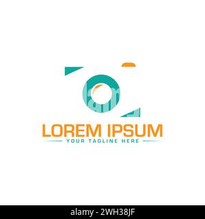 Design Des Kameralogos. Einzigartiges und modernes Logo-Design der Kamera. Stock Vektor