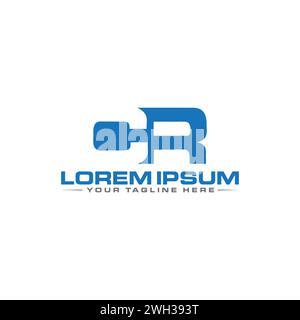 CR-Logo. Kreatives und modernes CR-Logo. Stock Vektor