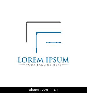 CF-Letter-Logo. Kreatives und modernes Logo-Design. Stock Vektor