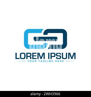 Logo-Design mit CD-Letter. Kreatives und professionelles CD-Logo-Design. Stock Vektor