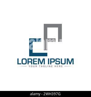 CF-Letter-Logo. Kreatives und modernes Logo-Design. Stock Vektor
